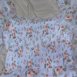PRETTYGARDEN XL floral blue mini dress